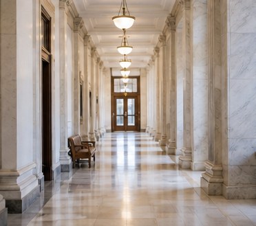 Fictional Clean Government campaign news photo.