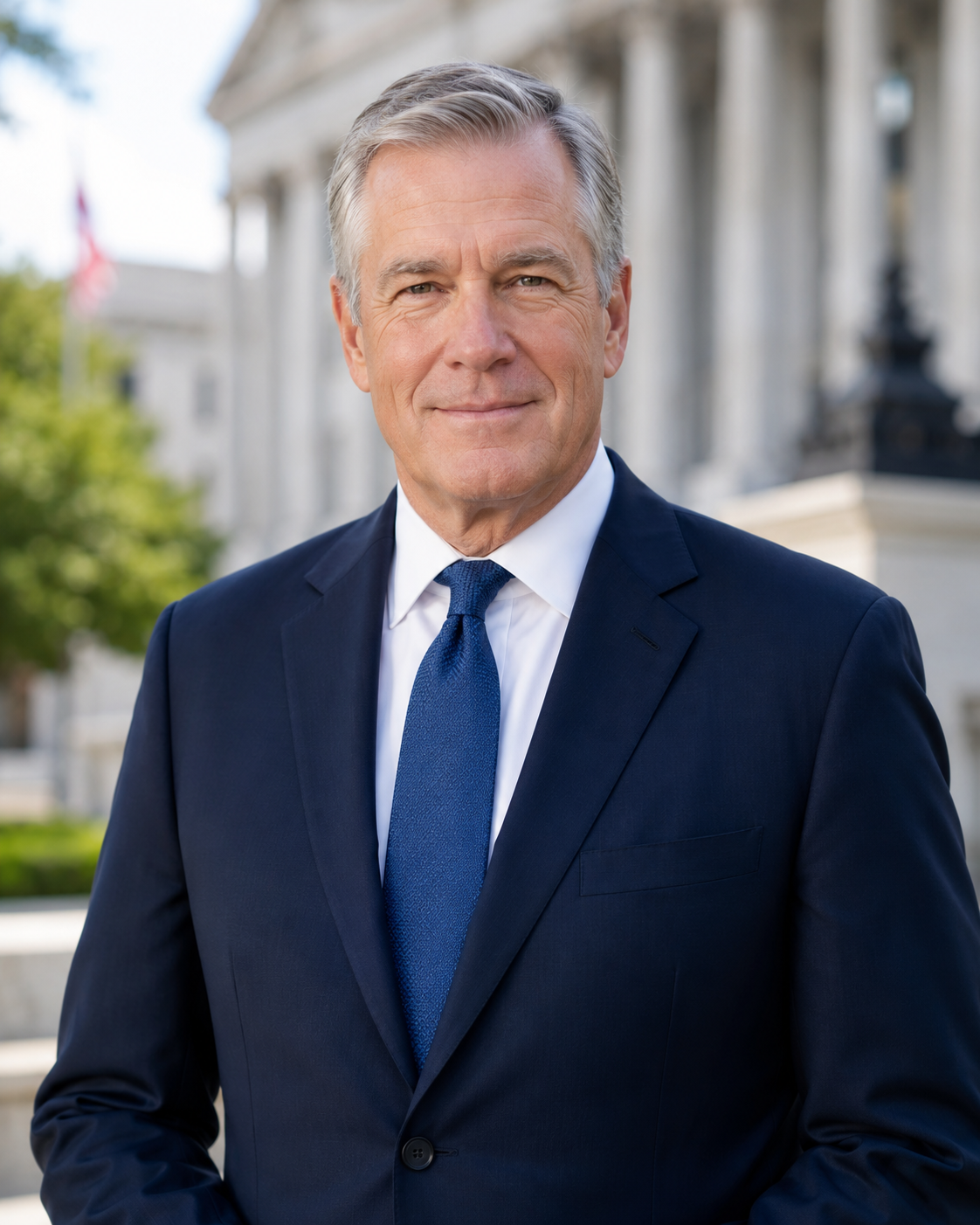Fictional Rural Values realistic candidate portrait preview.