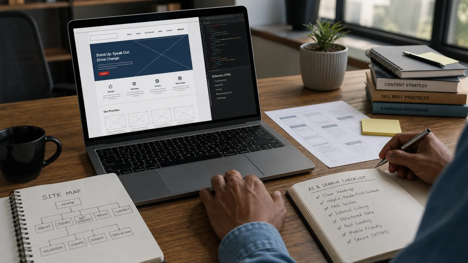 How to Structure a Campaign Website Template for Search and AI Answer Engines visual guide