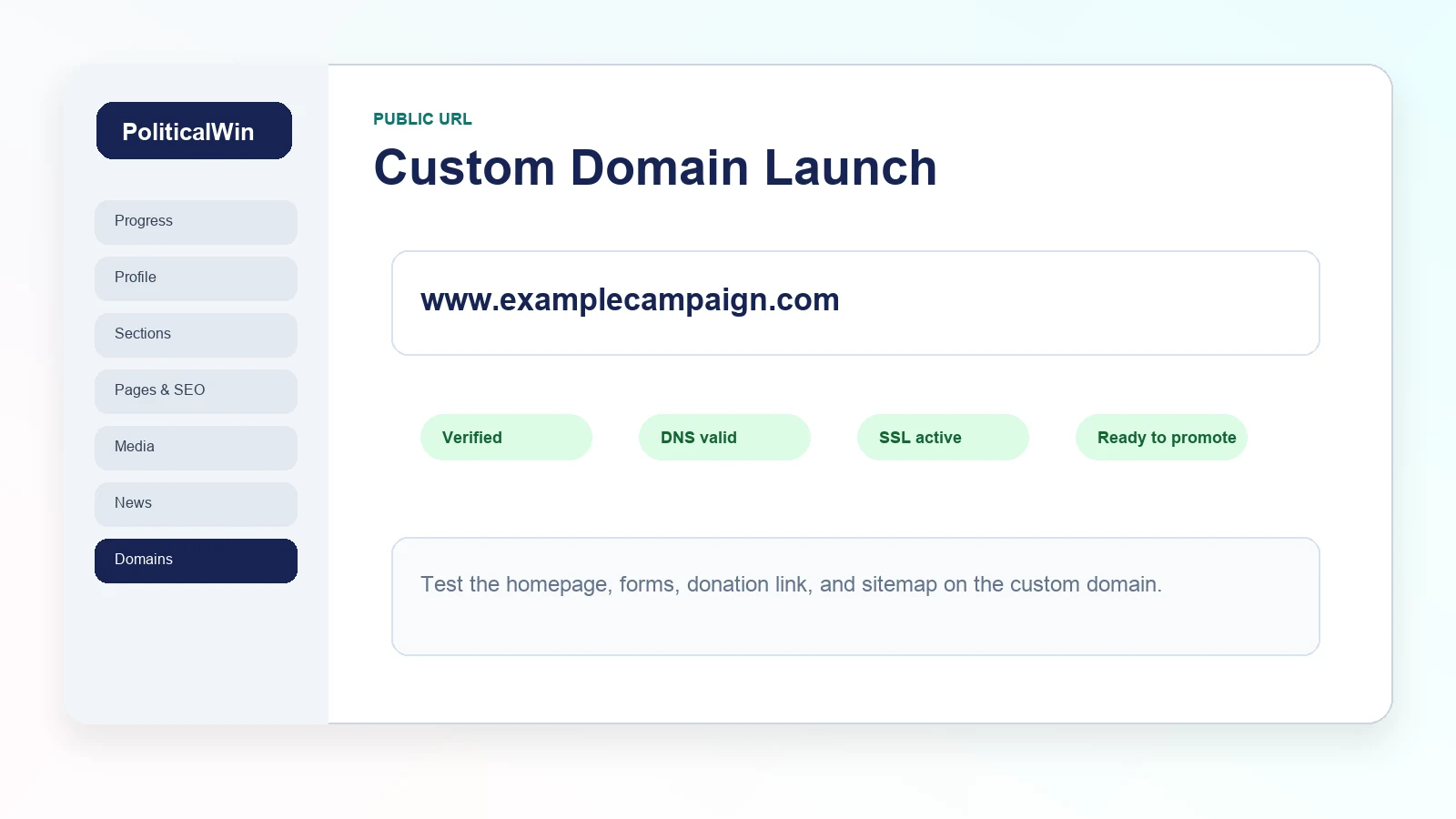 How to Connect a Custom Domain and Launch With More Confidence tutorial screenshot
